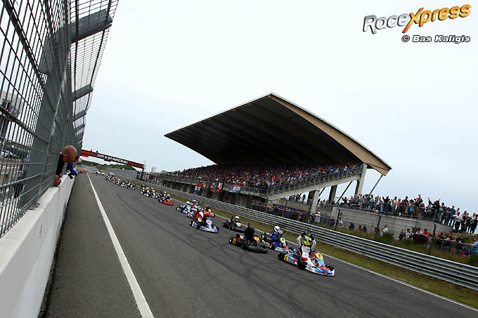 KCL karten op Zandvoort demo kids Parolin Kart Italia a Zandvoort driven by Max Verstappen